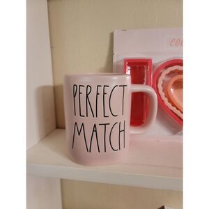 Rae Dunn PERFECT MATCH pink coffee mug Valentines Cup